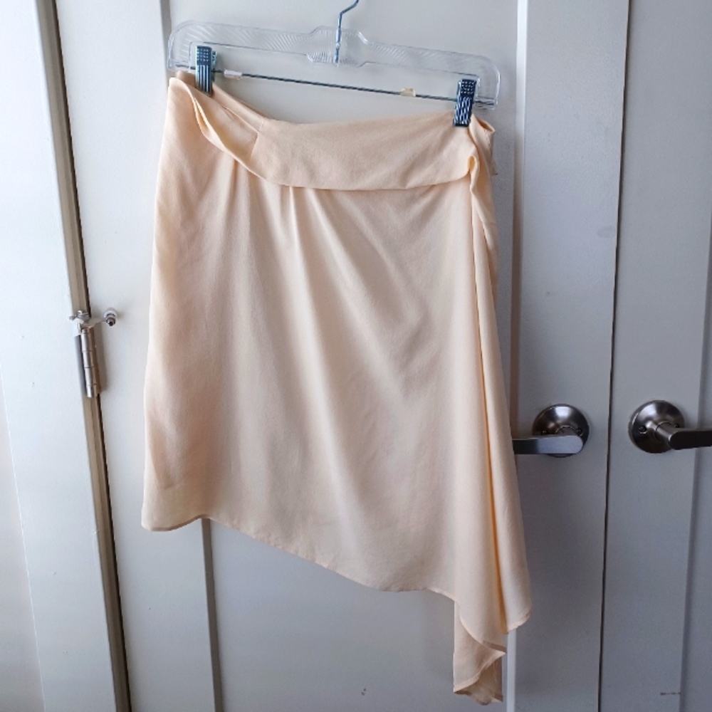 Zara Romantic Assymeterical Silk Skirt
